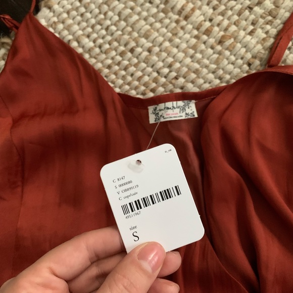 Free People All My Love Wrap Slip Dress, Size S. NWT. - Picture 6 of 8